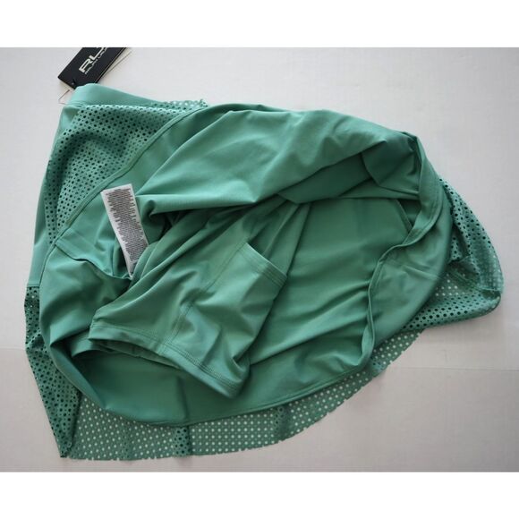 RLX Ralph Lauren Women's Sz XS Green Eyelet Tennis Pickleball Golf Skort - Picture 12 of 13